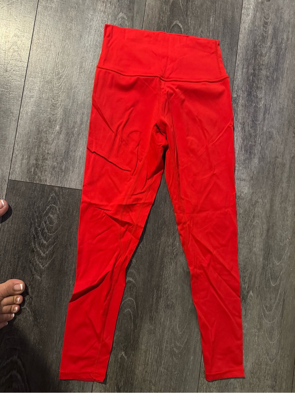 lululemon athletica Red High-Waist Leggings